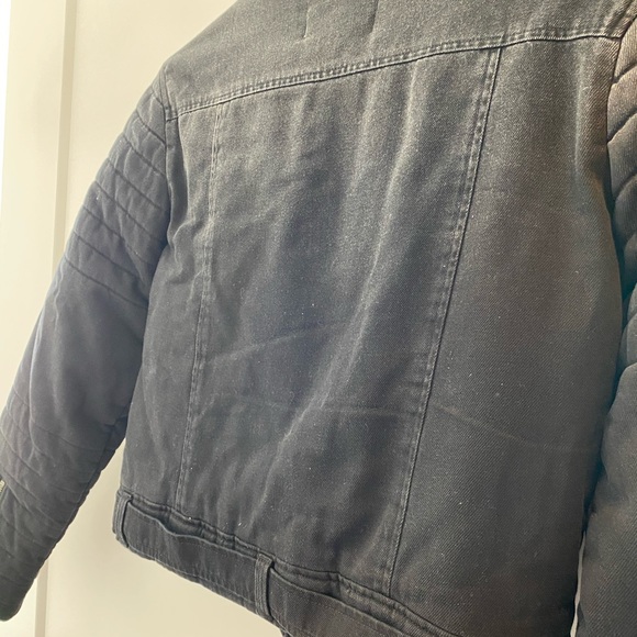 Cloth & Stone Black Denim Quilted Jacket - Picture 5 of 7